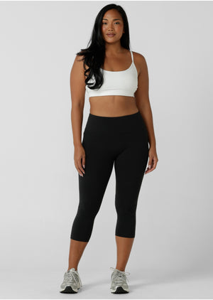 Lorna Jane Amy 2 Pocket 7/8 Leggings - Black