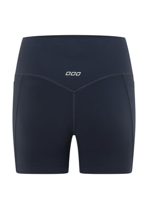 Lorna Jane Amy No Chafe 2 Pocket 14cm Bike Shorts - Platinum Navy