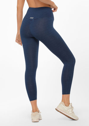 Lorna Jane Denim Glow Ankle Biter Leggings - Denim Blue