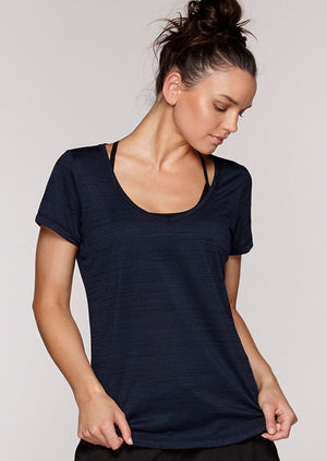 Lorna Jane Frankie Active T-Shirt - Ink Marl