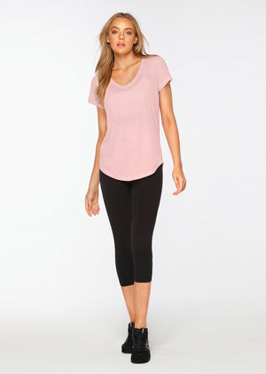 Lorna Jane Frankie Active T-Shirt - Dusty Rose