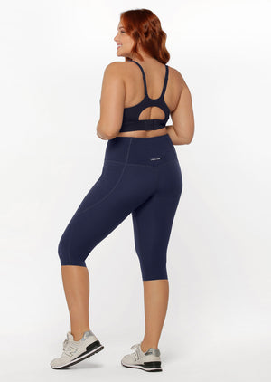 Lorna Jane Go The Distance Sports Bra - French Navy