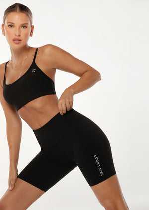 Lorna Jane Lotus 19cm Bike Shorts - Black