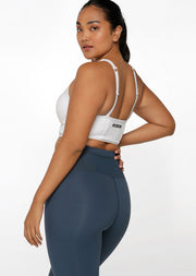 Lorna Jane Mesh Longline Bra - White