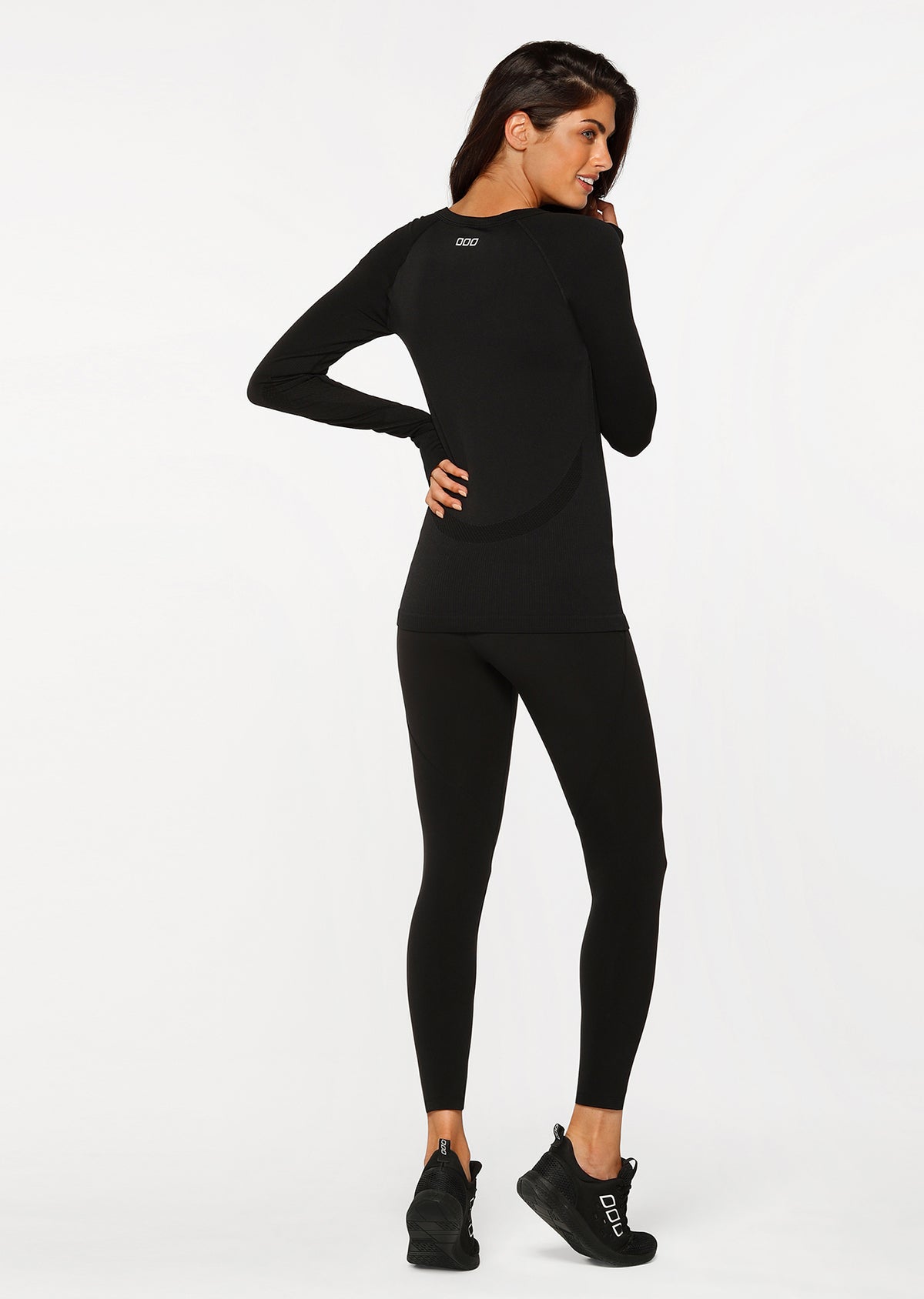 Lorna Jane Perform Seamless Long Sleeve Top - Black