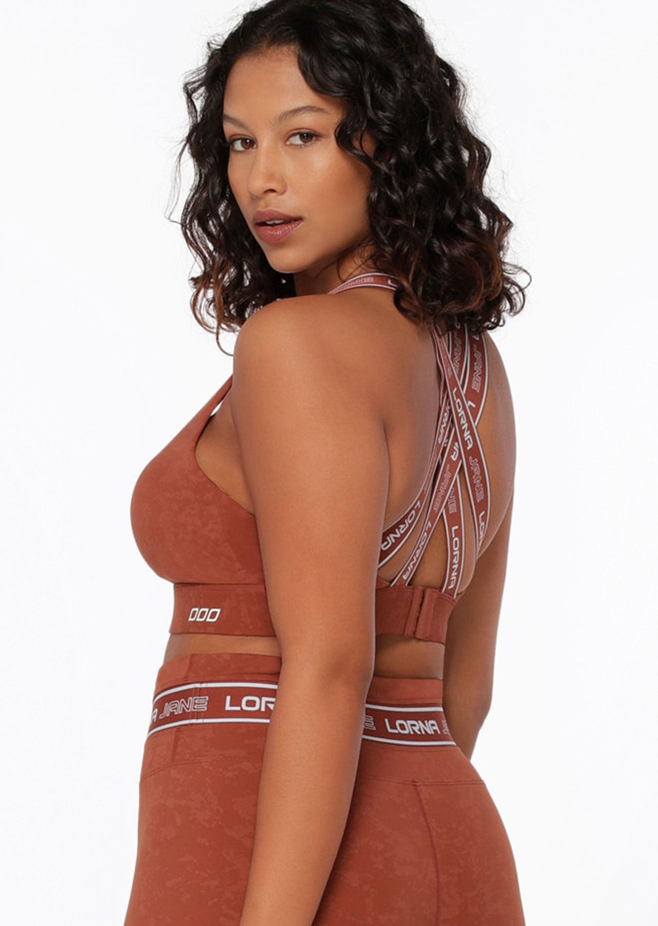 Lorna Jane Tempo Sports Bra - Washed Spice