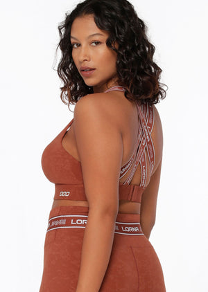 Lorna Jane Tempo Sports Bra - Washed Spice