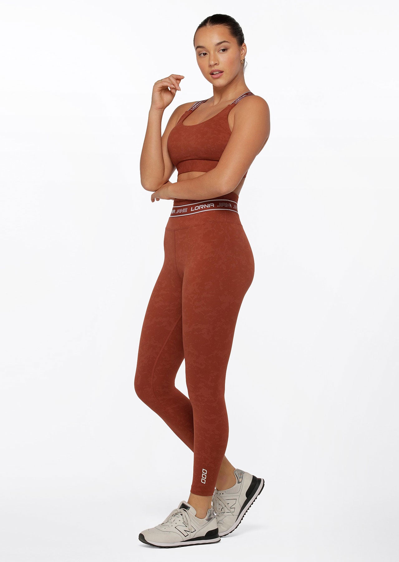 Lorna Jane Tempo Sports Bra - Washed Spice