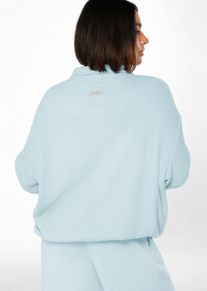 Lorna Jane Tranquility Quarter Zip Sweat - Blue Sky