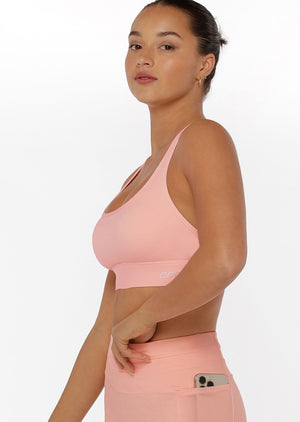 Lorna Jane Ultra Hold Sports Bra - Blushed Pink