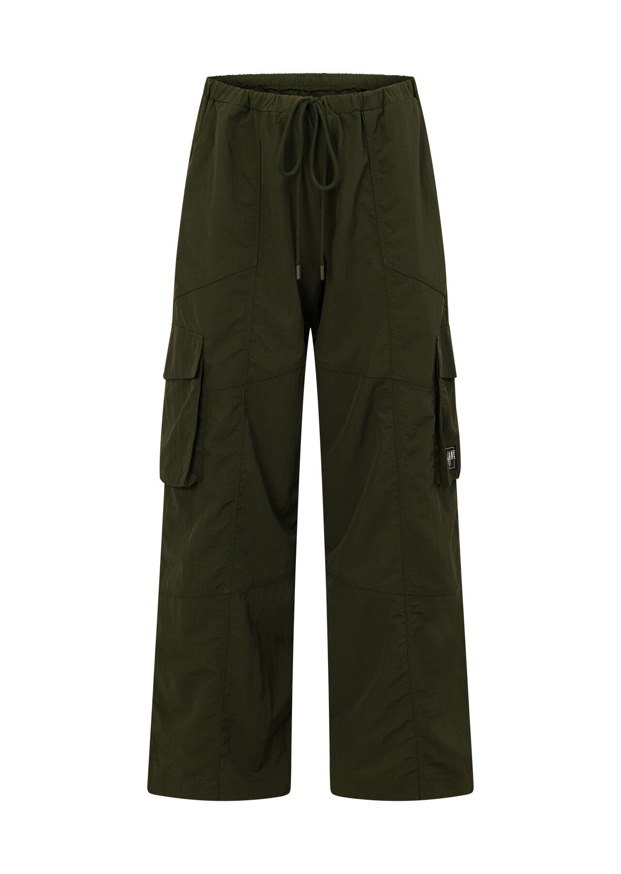 And Wander Men's Oversized Cargo Pants in Black | LN-CC®