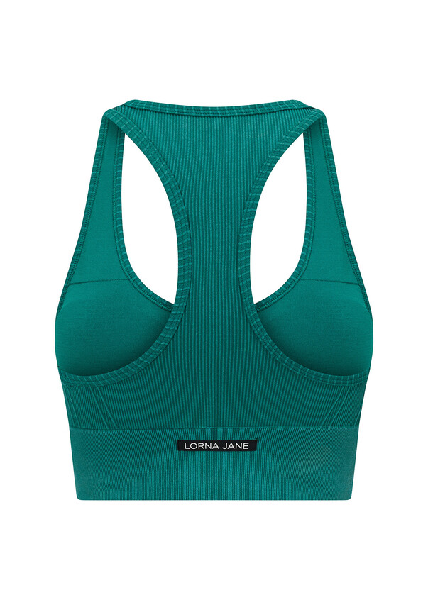 Tempo Speed Ribbed Seamless Sports Bra - Washed Chocolate – Sare Store