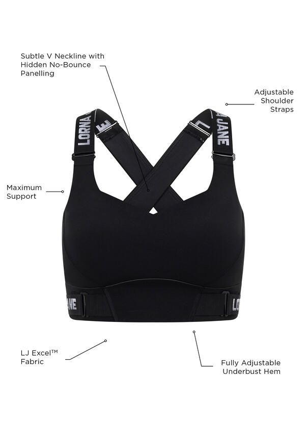 ICANIWILL NIMBLE ADJUSTABLE - Light support sports bra - black 