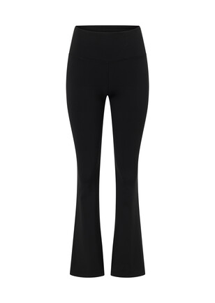 Women's Black Flare Yoga Pants, Soft High Waisted Casual Bootcut Leggings  Workout Lounge Palazzo Pants