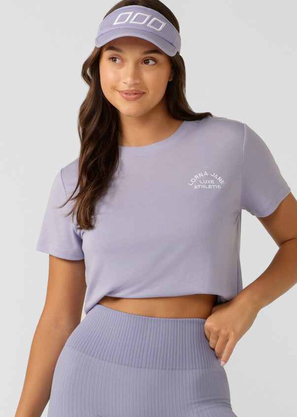 Lotus T-Shirt | Purple | Lorna Jane AU
