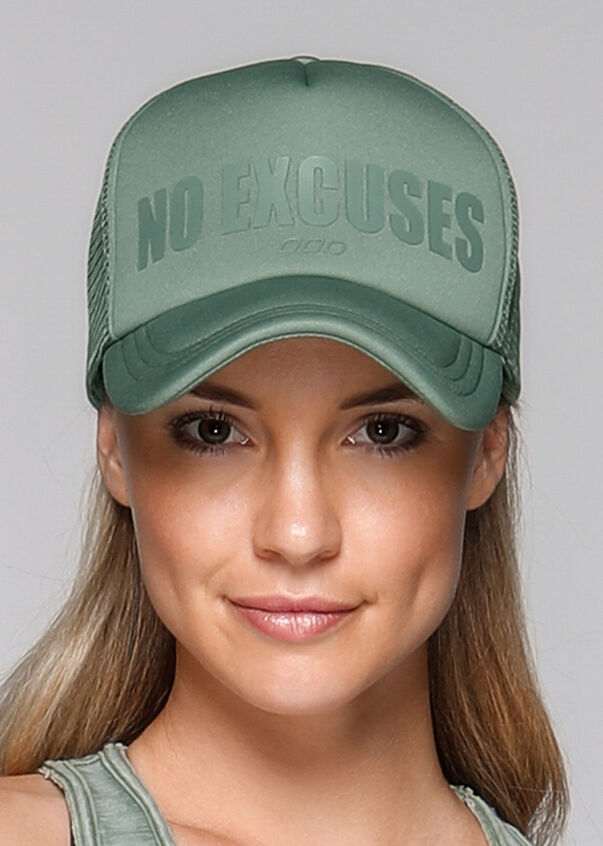 No Excuses Trucker Hat | Green | One Sz | Lorna Jane AU