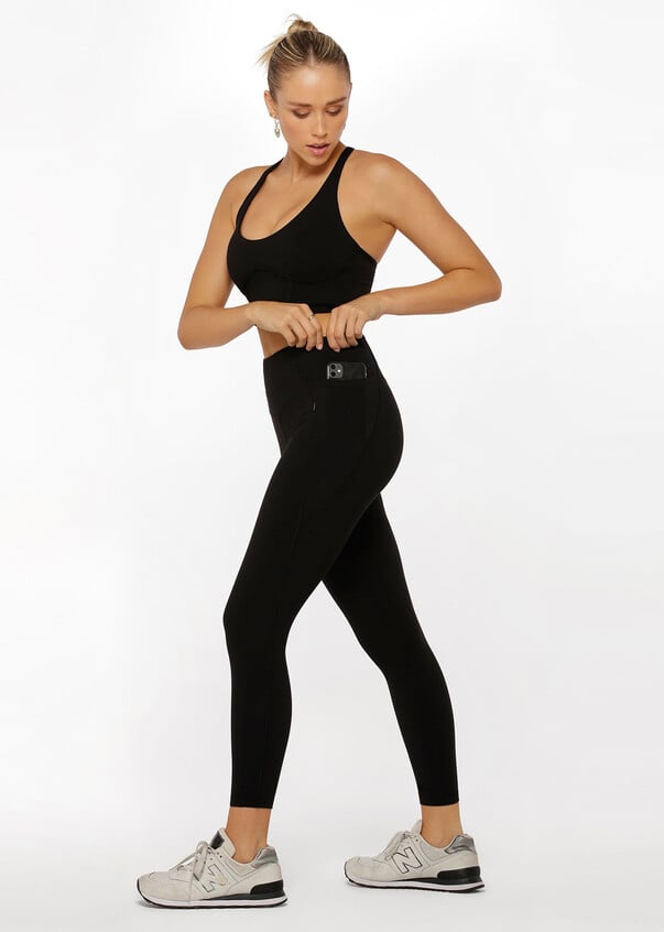 Zip Pocket Recycled Stomach Support Ankle Biter Leggings