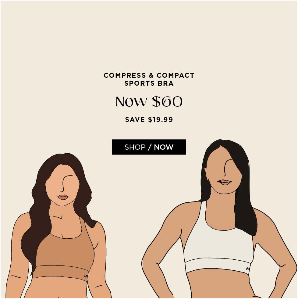 Compress & Compact Sports Bra. Now $60. Save $19.99. Shop now