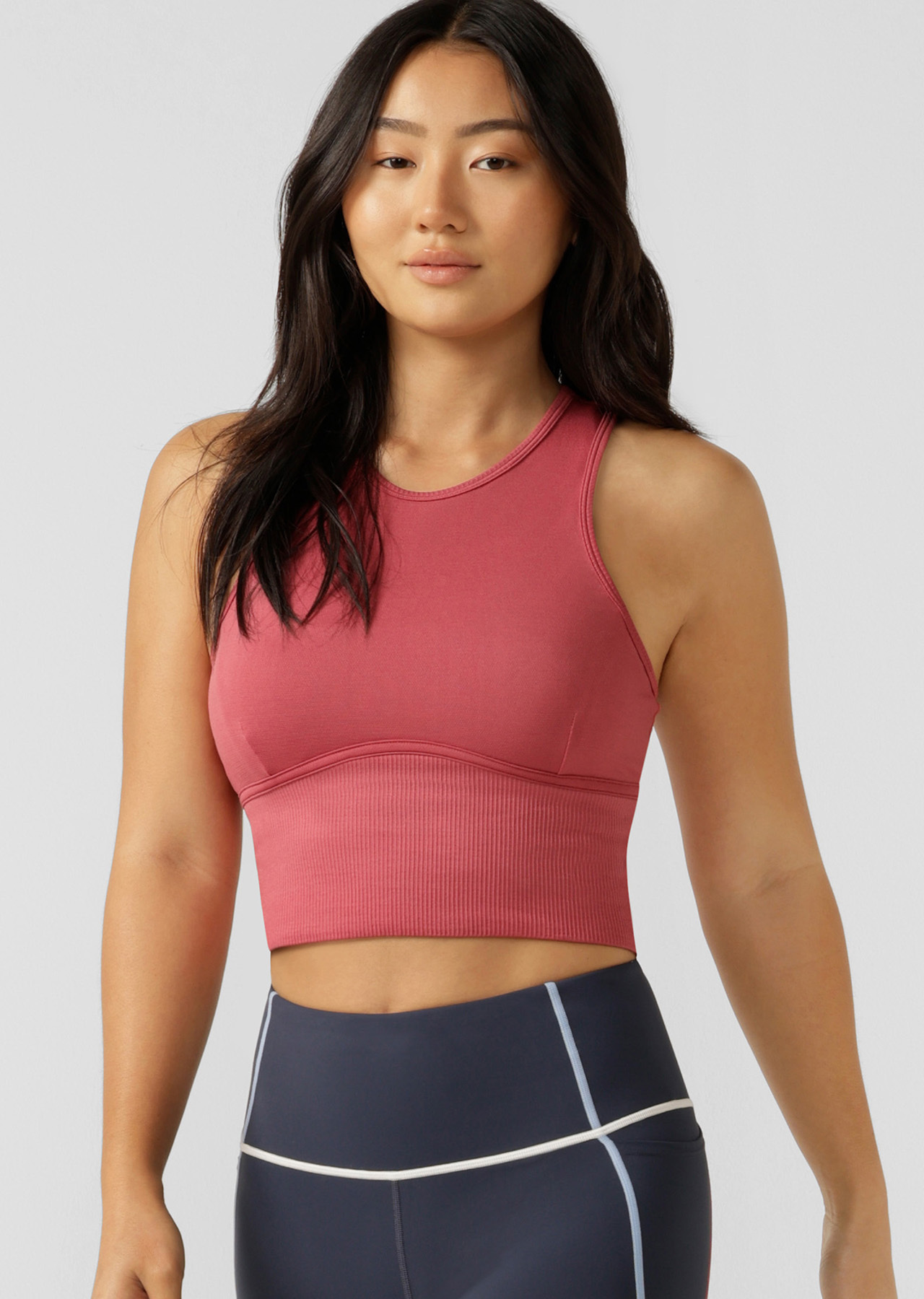 Express Body Contour Mesh Crop Top With Removable Cups Women's XS
