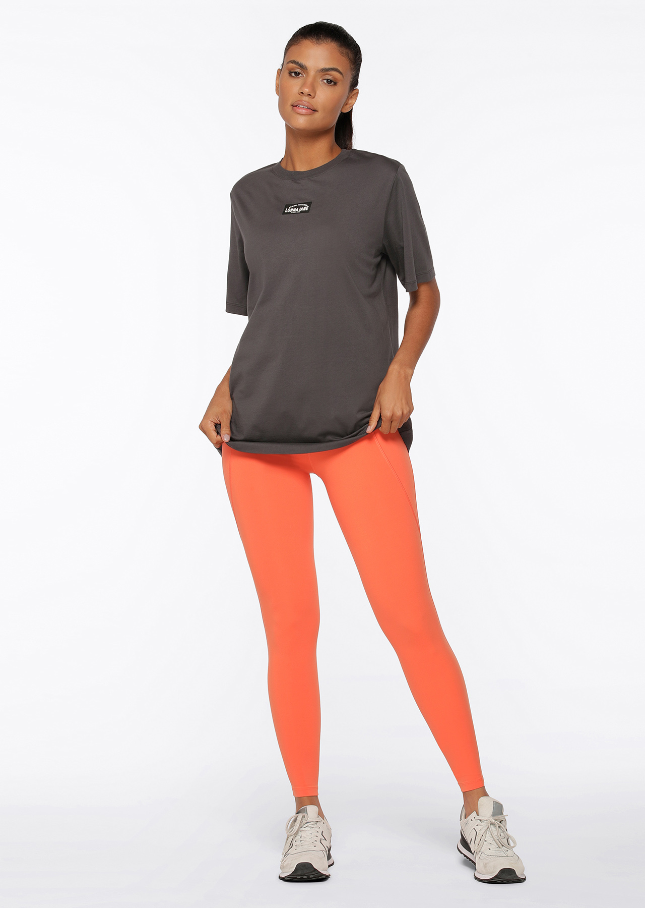 Power Fit Transdry Relaxed Tee | Grey | Lorna Jane AU